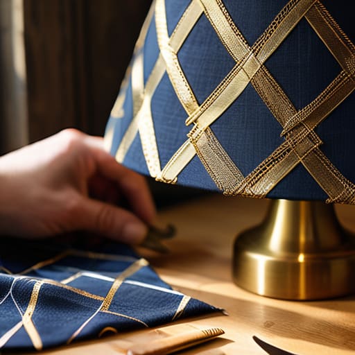 Elevated Lighting with Contact Paper lamp makeover.