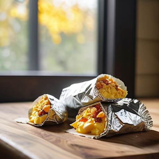 High-Protein Breakfast Burritos (Batch Edition) wrapped.