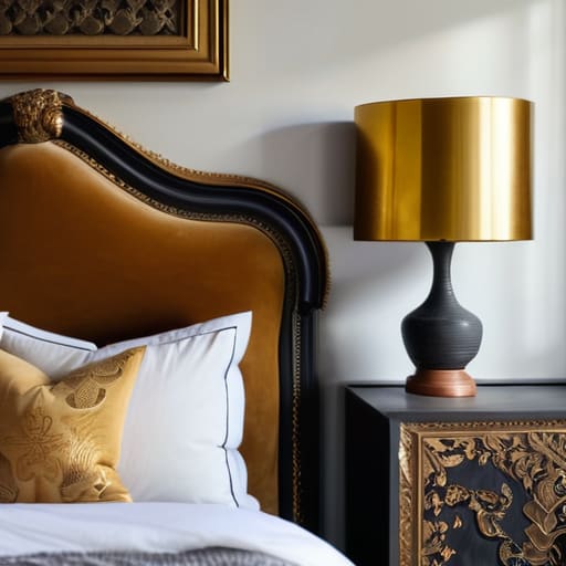 The Thrifted Vintage Frame Hack headboard.