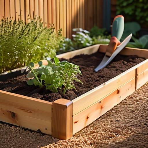 Getting Your Hands Dirty building raised beds.