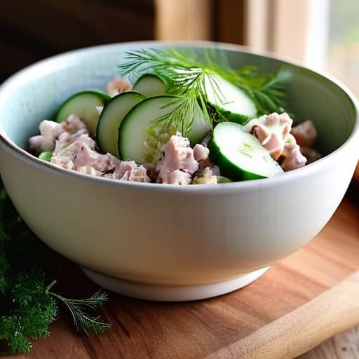 The Five-Minute Mediterranean Tuna Salad bowl.