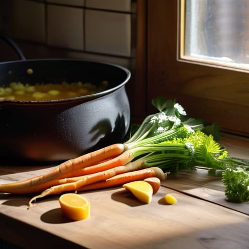 Learning how to make soup from scraps.
