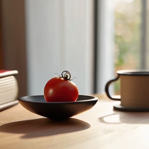 Using the pomodoro technique for productivity.