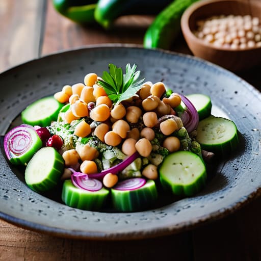 The "Everything in the Pantry" Chickpea Salad.