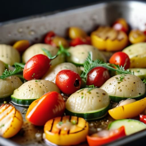 Sheet Pan Gnocchi and Roasted Veggies photograph.