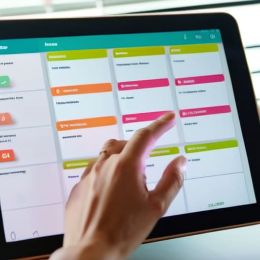 Trello for visual task management board layout.