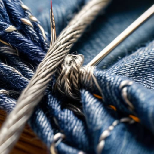Understanding How to Patch Jeans via darning.