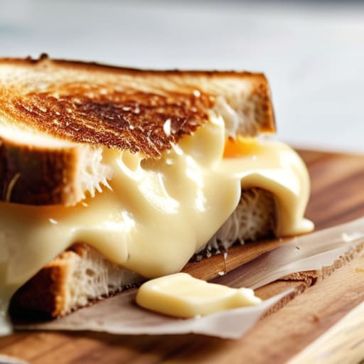 Upgraded Adult Grilled Cheese with specialty cheese.
