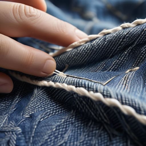 Learn how to patch jeans stylishly.