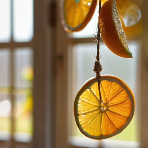 Minimalist Dried Citrus Garlands for decor.