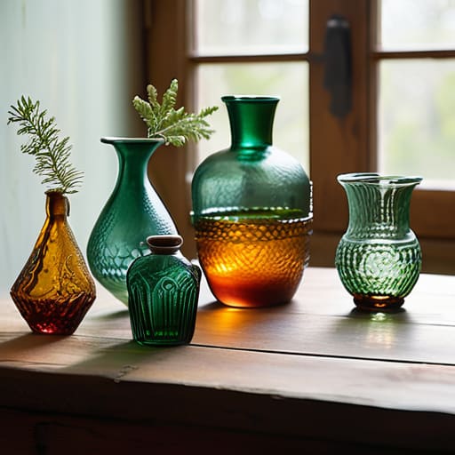 Thrifted Glassware Upcycling with vintage vessels.